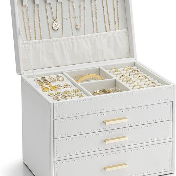 Other - 4 Layer Large Jewelry Box - Jewelry Holder Organizer, Jewelry Box Organizer for